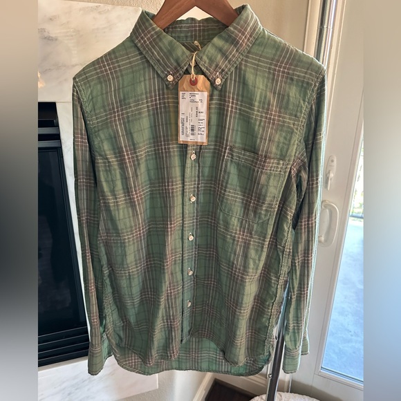 Plaid Flannel Shirt by Remi Relief The Golden State NWT